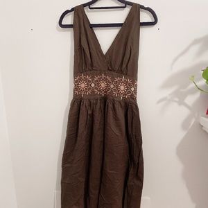 Summer dress brown